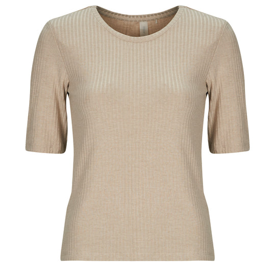 T-shirt Donna Only Play  ONPSEREN ON 2/4 REG RIB  Beige