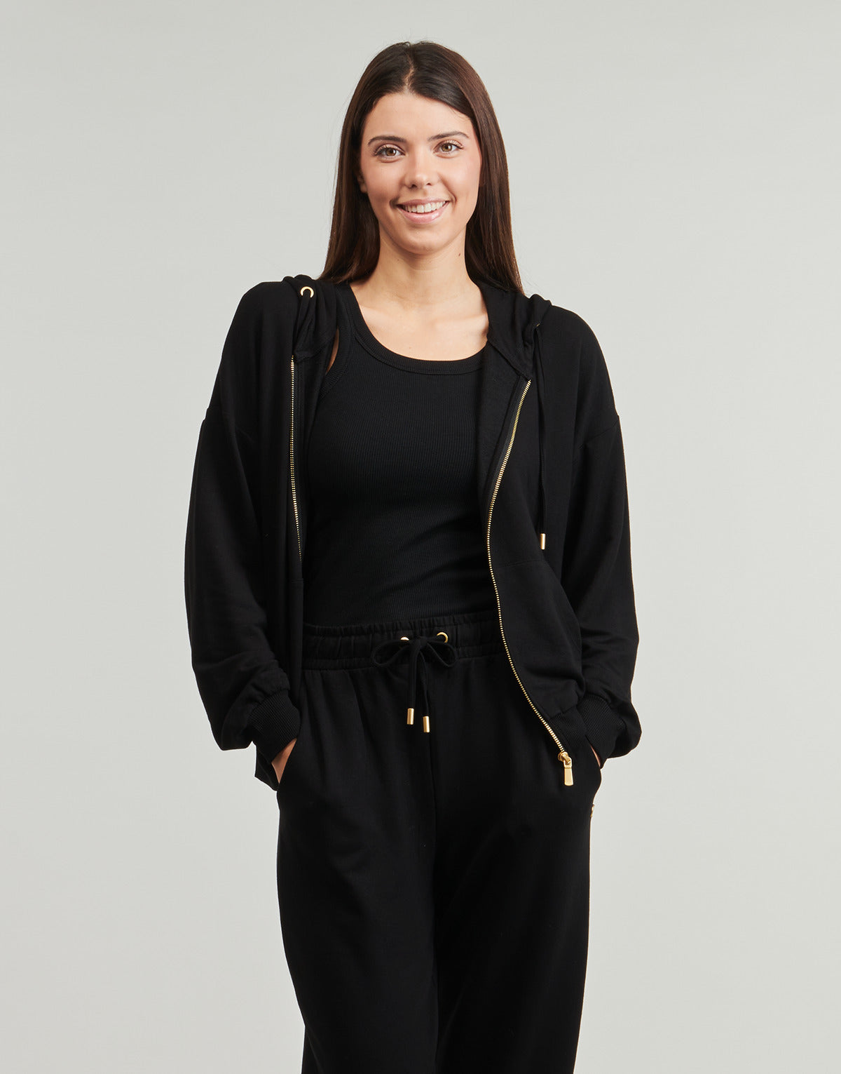 Felpa Donna Only Play  ONPFEY HOOD FZ  Nero