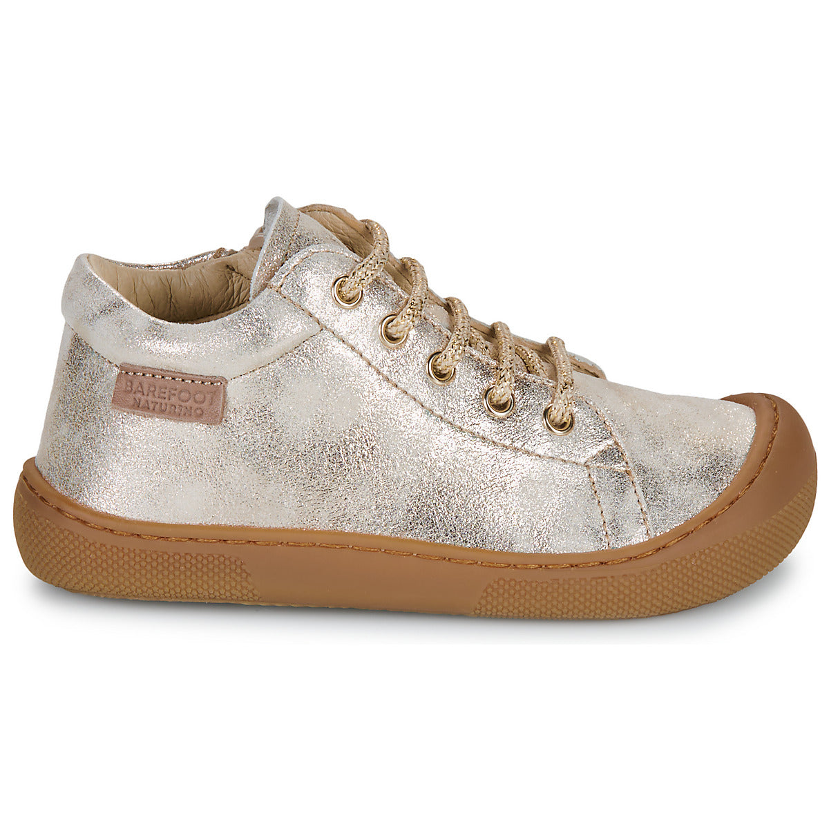 Scarpe bambini ragazza Naturino  BAREFOOT AMUR ZIP  Oro