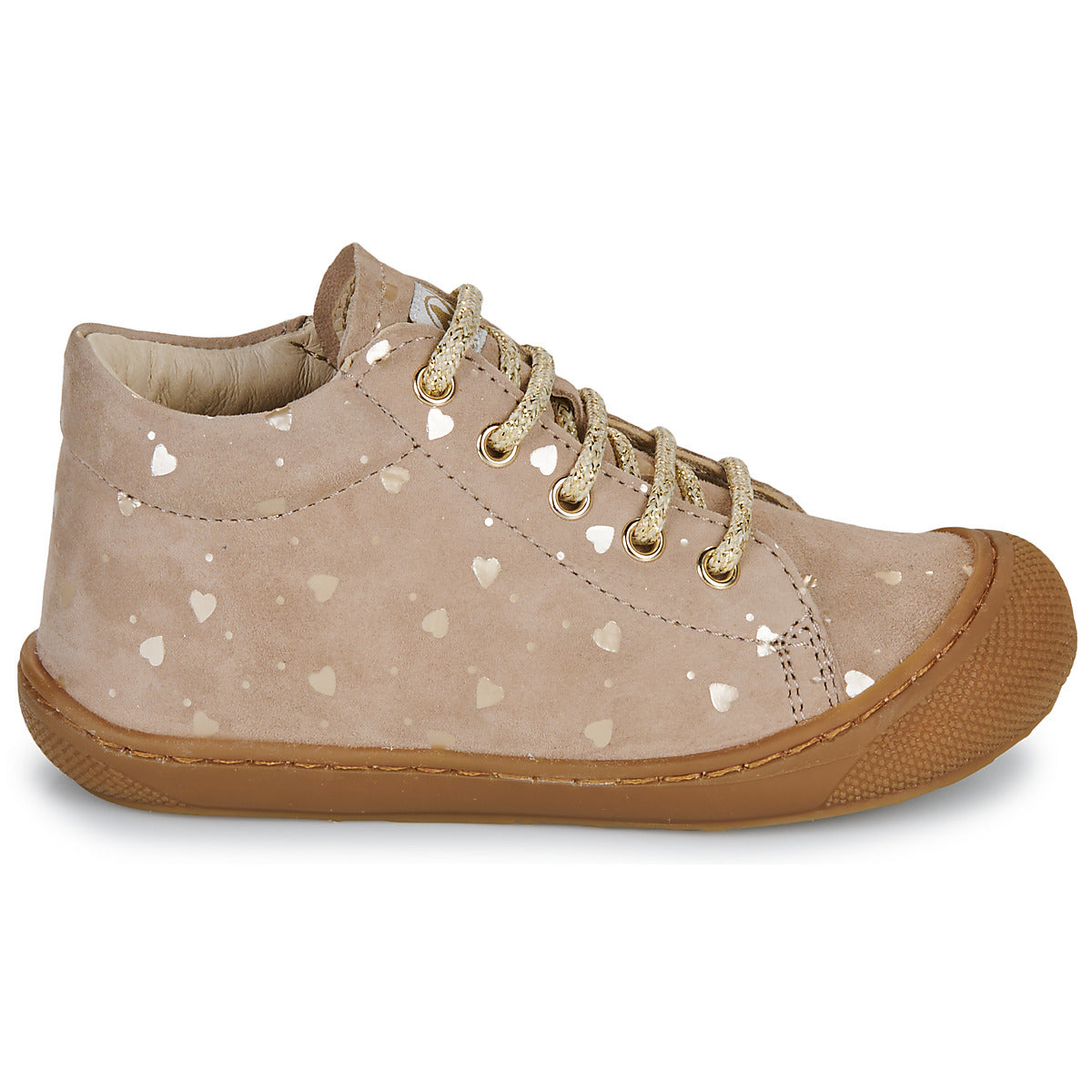 Scarpe bambini ragazza Naturino  COCOON ZIP SUEDE LOVE  Beige