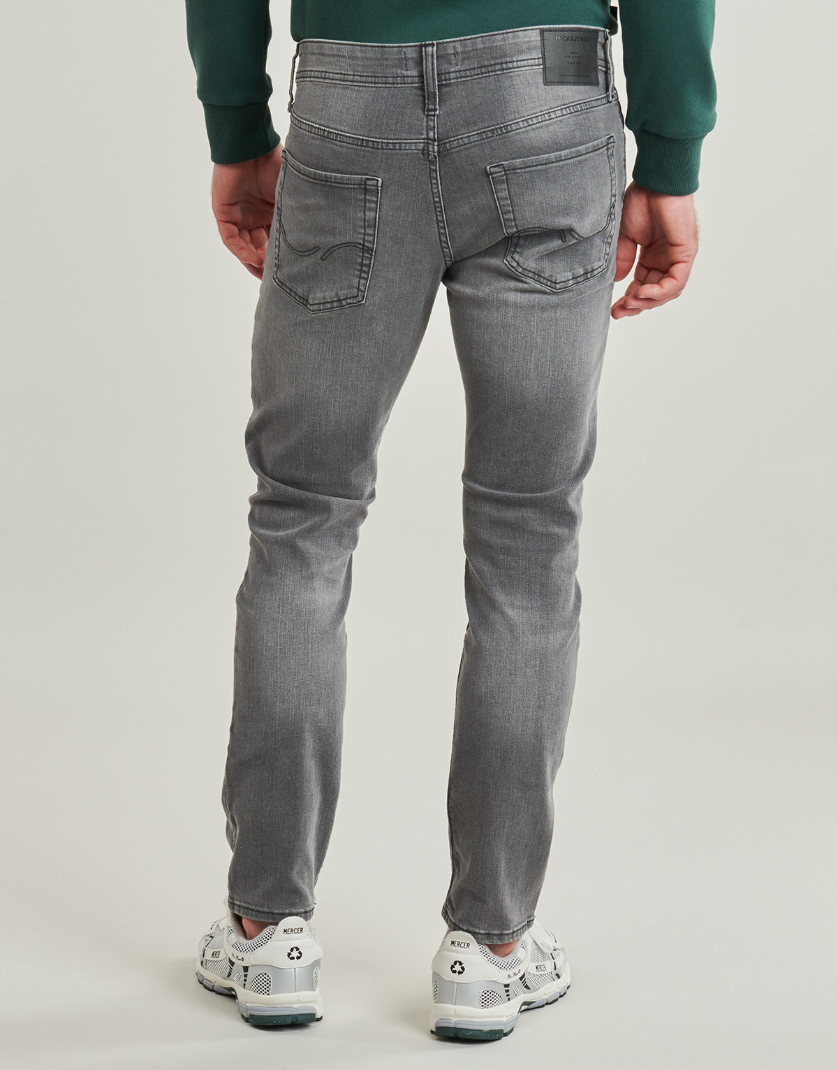 Jeans Slim Uomo Jack & Jones  JJIGLENN  Nero