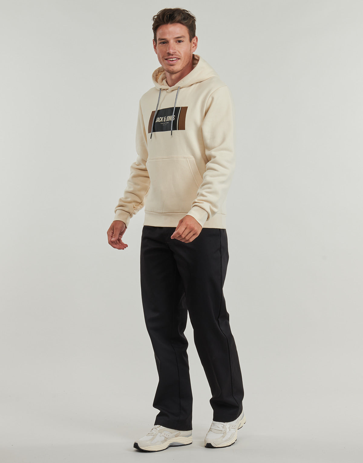 Felpa Uomo Jack & Jones  JJHAYATO  Beige