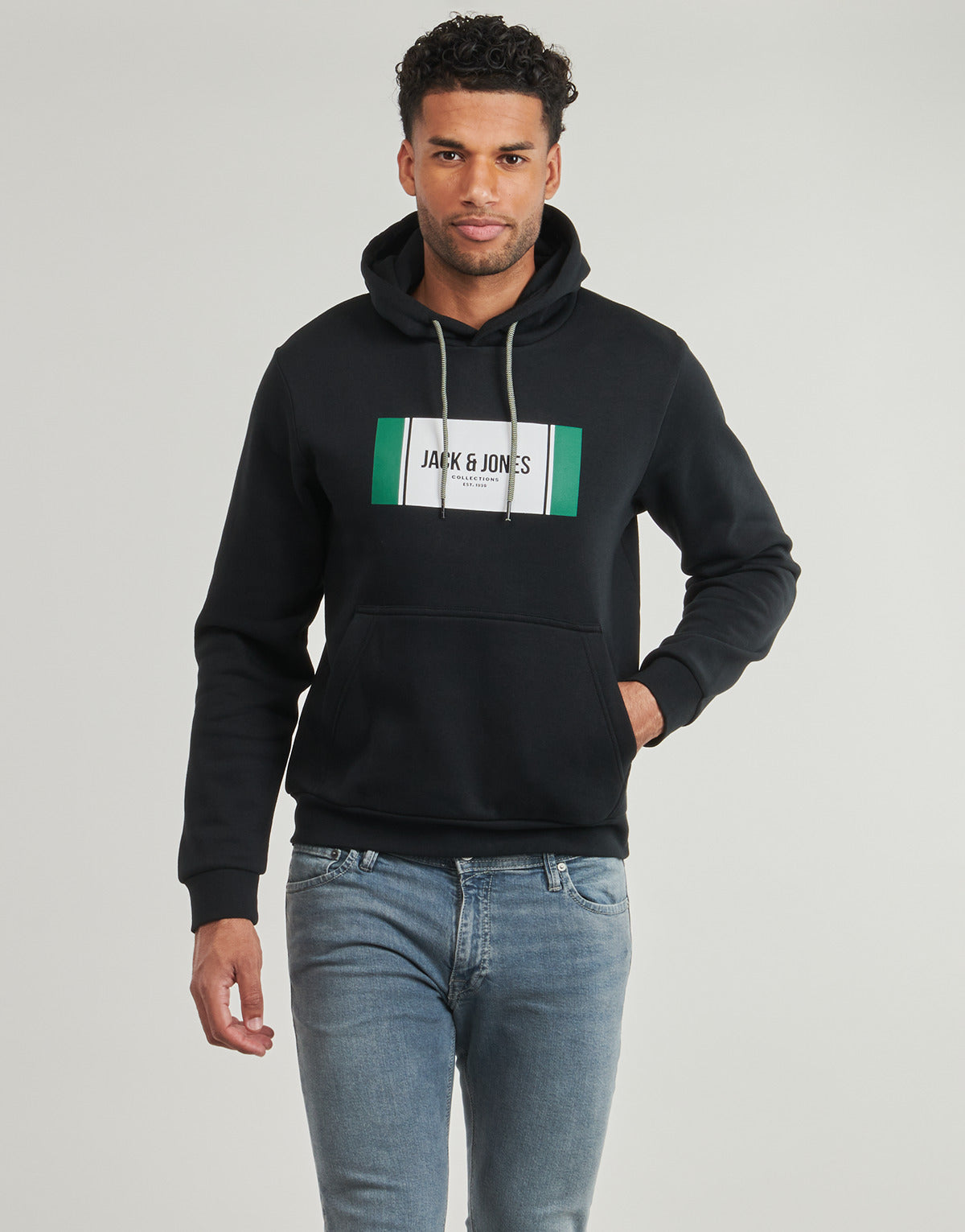 Felpa Uomo Jack & Jones  JJHAYATO  Nero