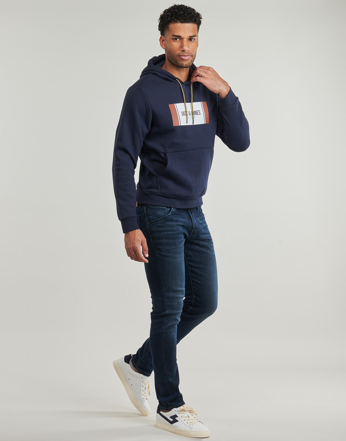 Felpa Uomo Jack & Jones  JJHAYATO  Marine