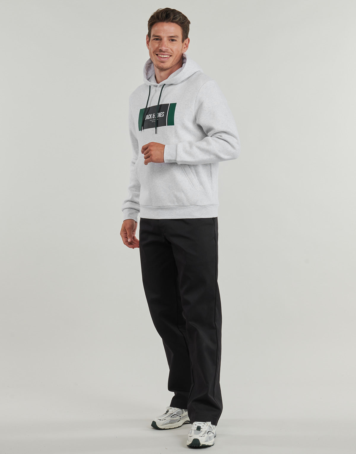 Felpa Uomo Jack & Jones  JJHAYATO  Bianco