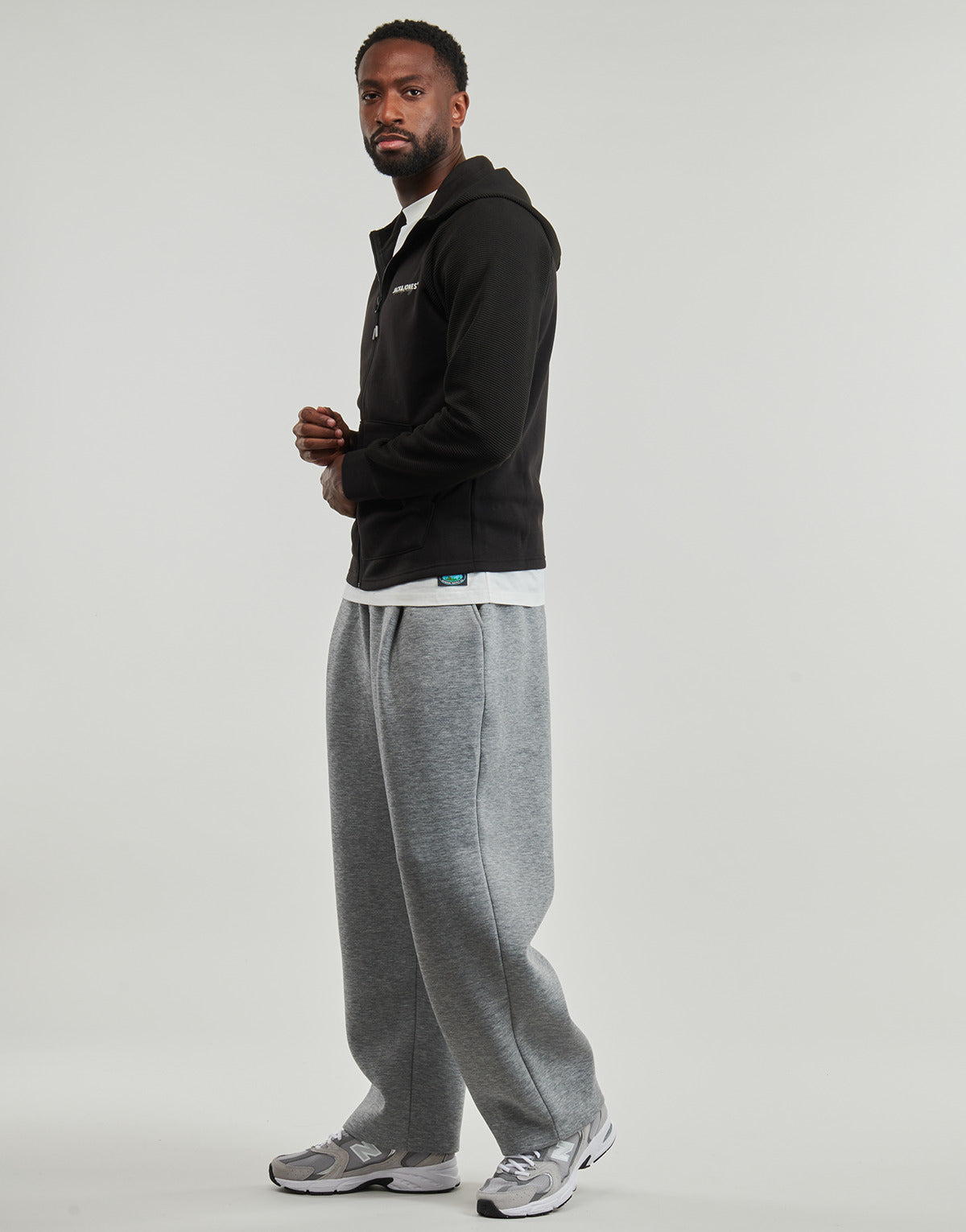 Felpa Uomo Jack & Jones  JJTHATCHER SWEAT  Nero