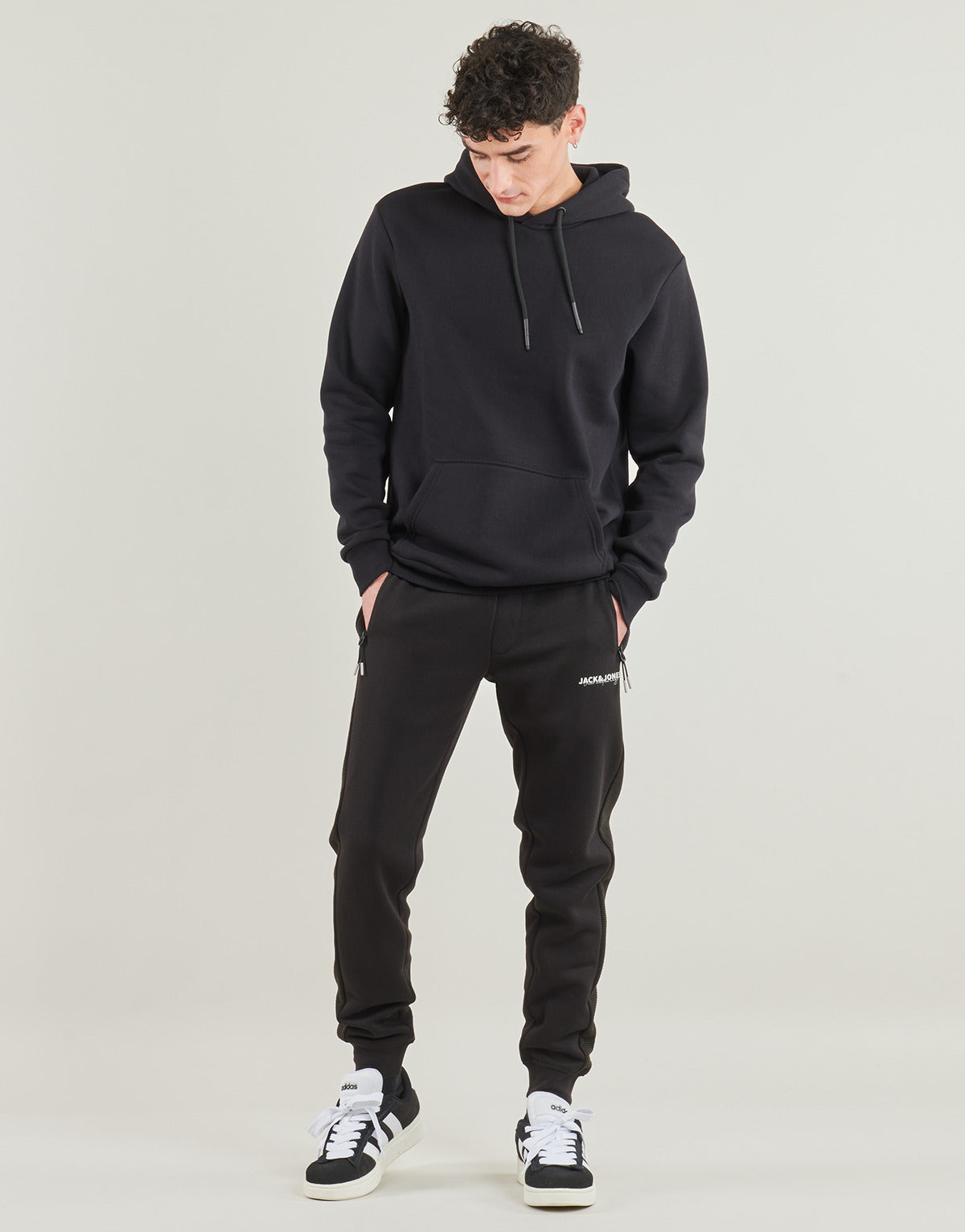 Pantaloni Sportivi Uomo Jack & Jones  JPSTGORDON THATCHER SWEAT  Nero