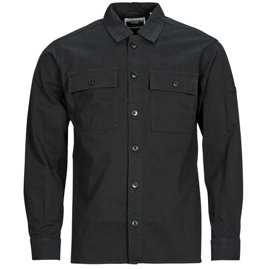 Camicia a maniche lunghe Uomo Jack & Jones  JCOGRID CLASSIC  Nero