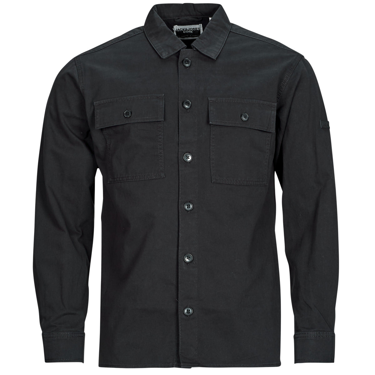 Camicia a maniche lunghe Uomo Jack & Jones  JCOGRID CLASSIC  Nero