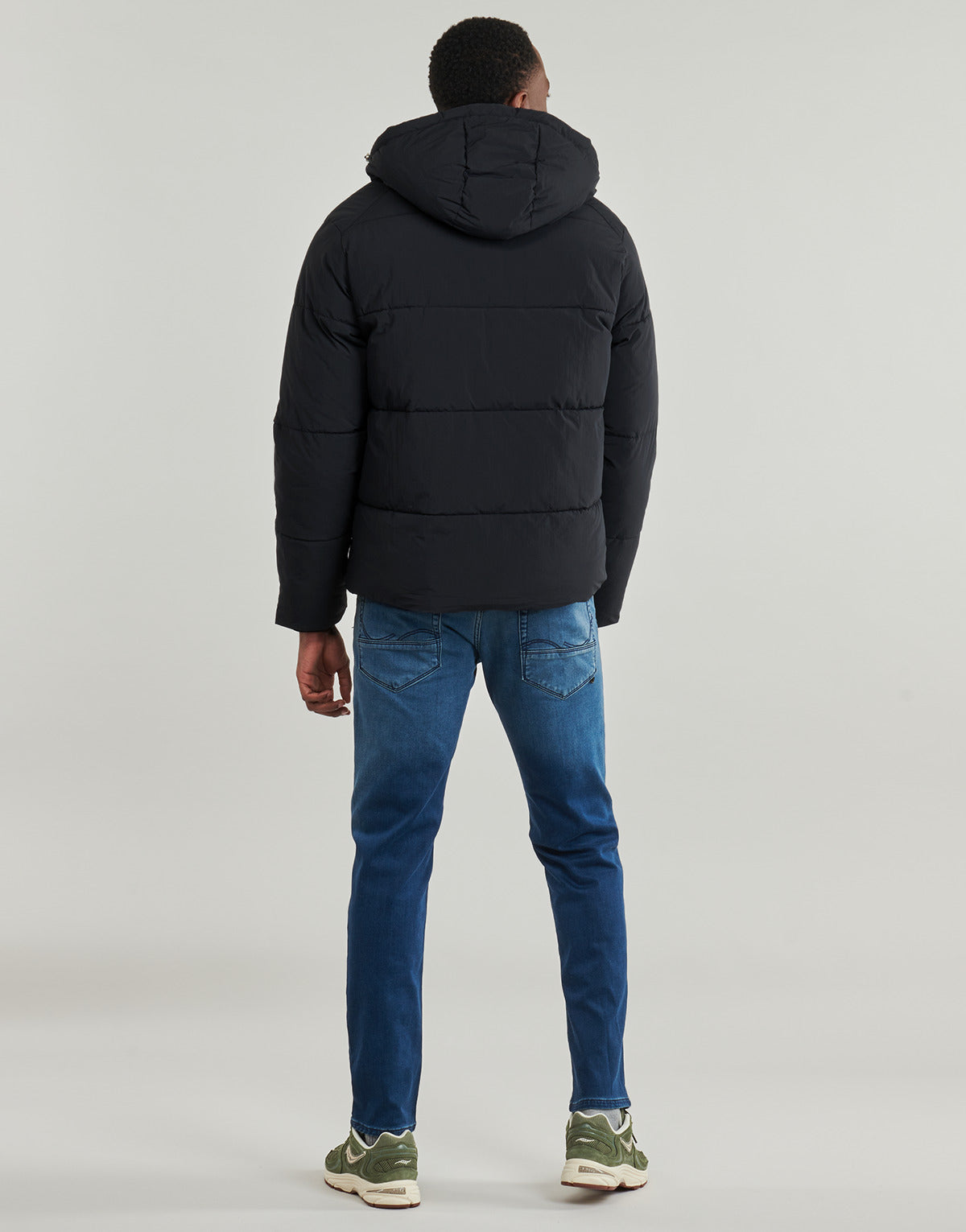 Piumino Uomo Jack & Jones  JORYORK HOOD PUFFER  Nero