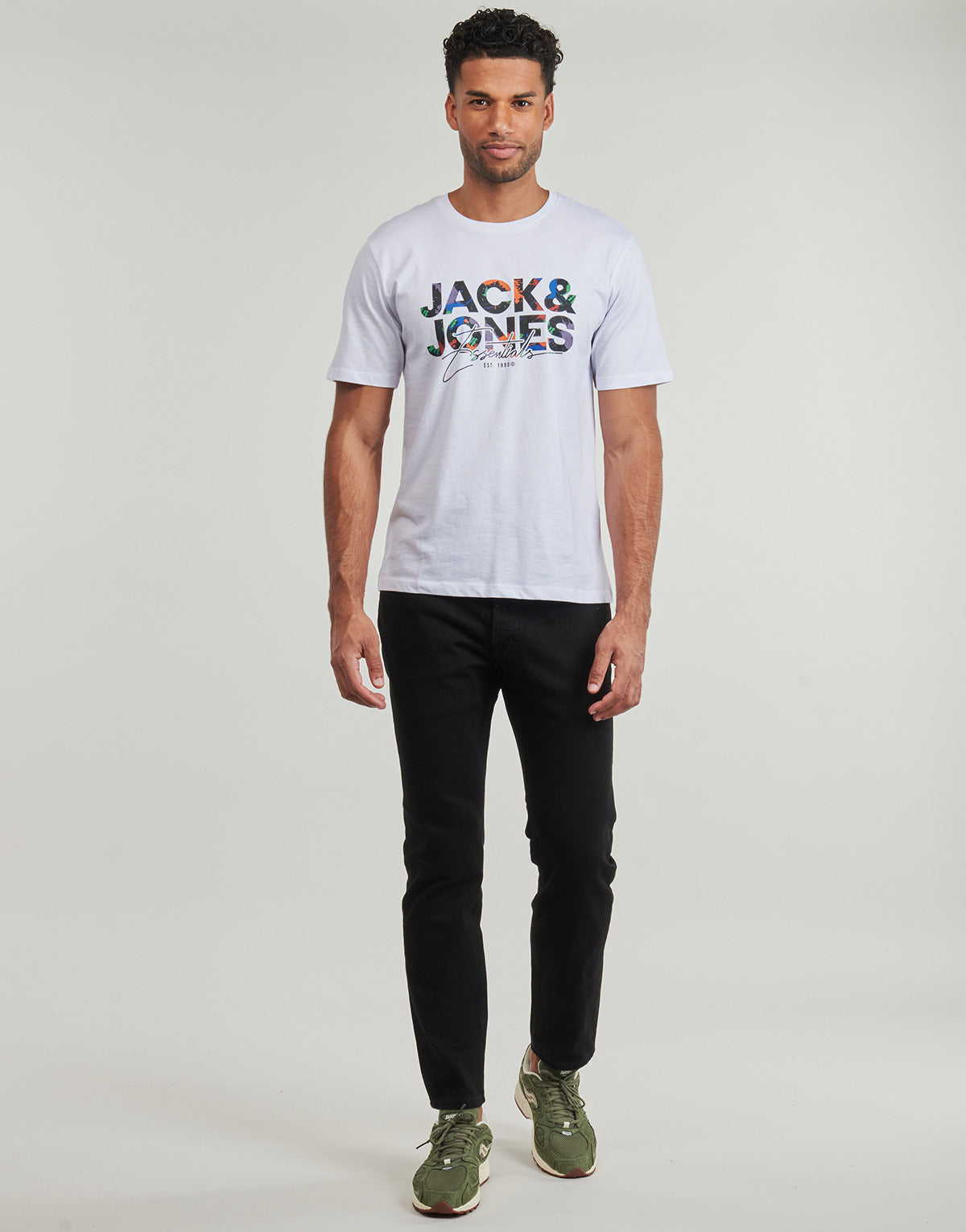 Jeans Slim Uomo Jack & Jones  JJIMIKE JJORIGINAL SBD 553  Nero