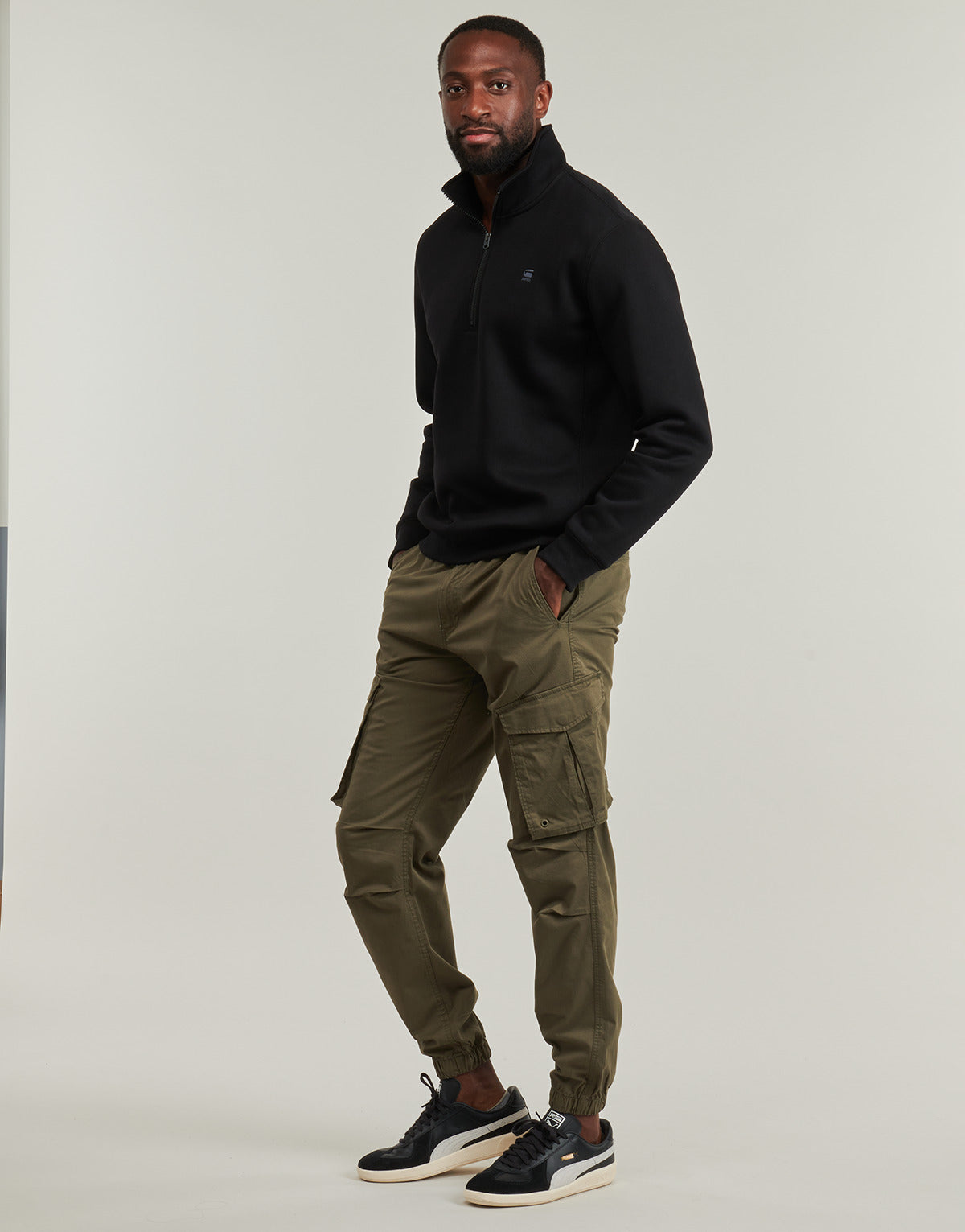 Pantalone Cargo Uomo Jack & Jones  JPSTKANE NOAH CUFFED CARGO  Kaki
