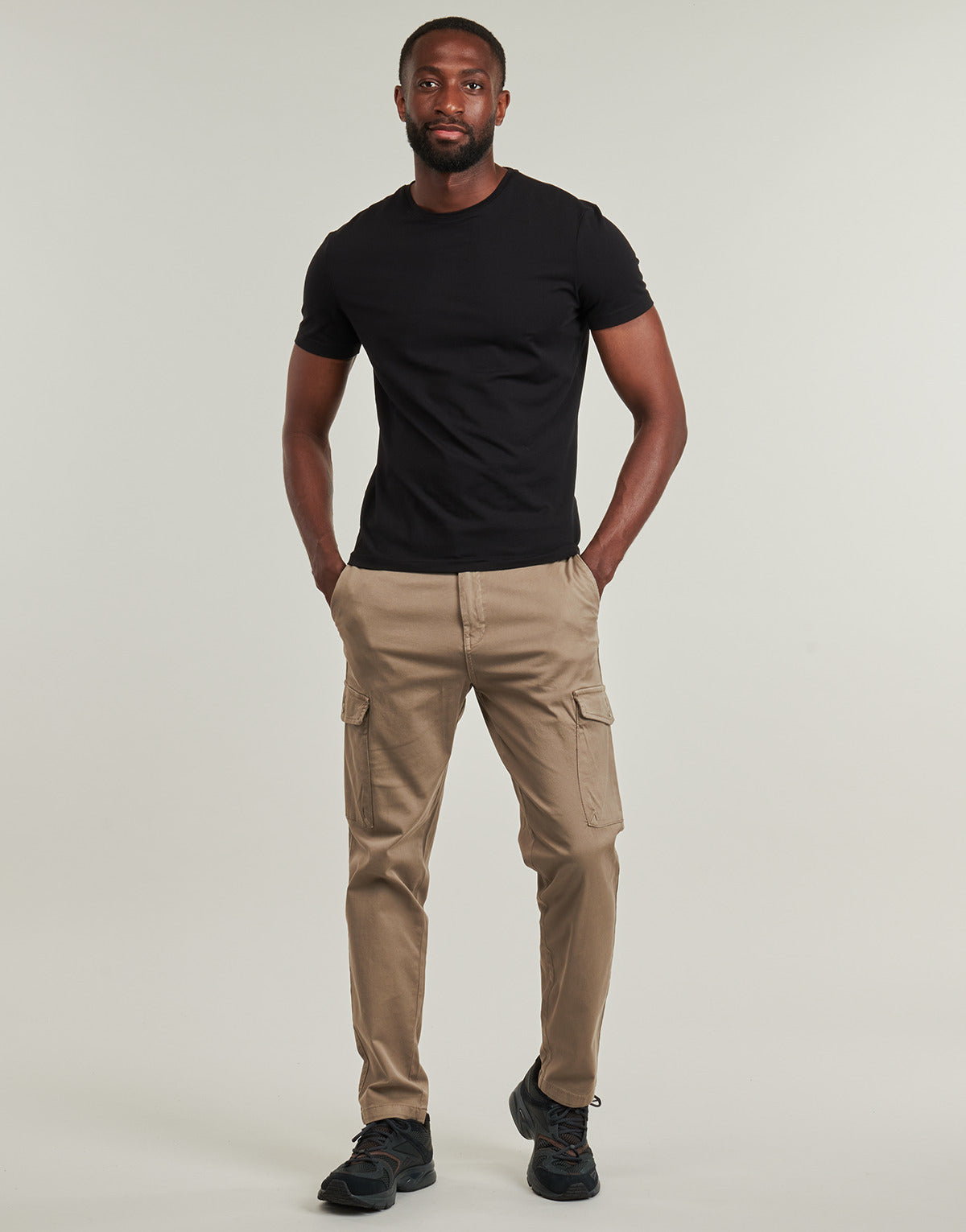 Pantalone Cargo Uomo Jack & Jones  JPSTACE ARTHUR DOBBY CARGO  Beige