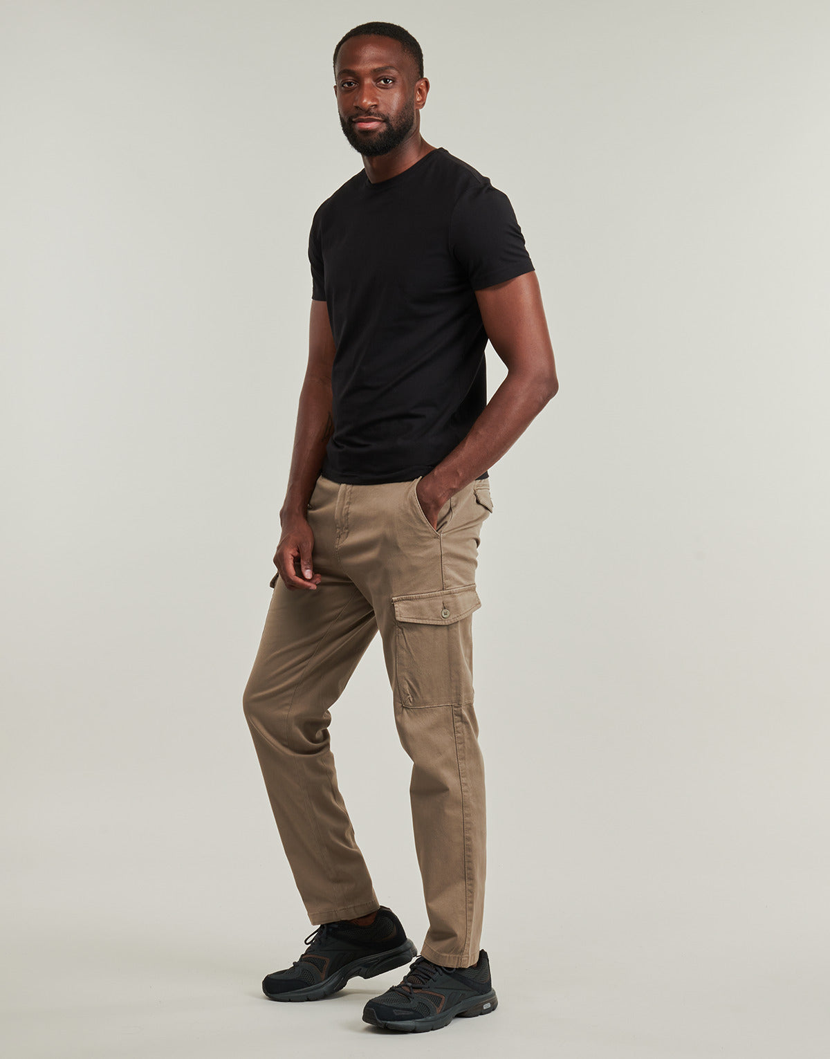 Pantalone Cargo Uomo Jack & Jones  JPSTACE ARTHUR DOBBY CARGO  Beige