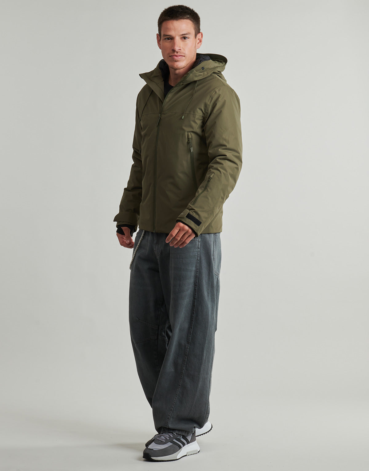 Parka Uomo Jack & Jones  JCOFUSION TECHNICAL  Kaki