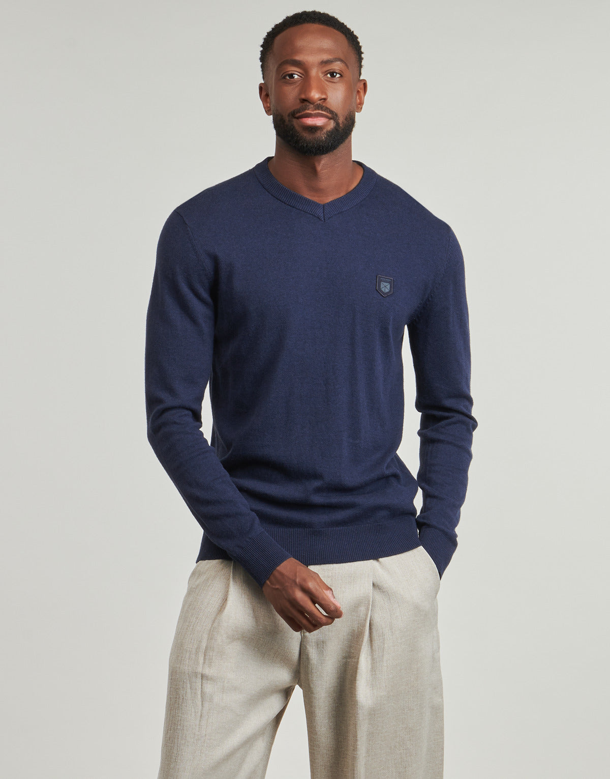 Maglione Uomo Jack & Jones  JPRBLURONALDO KNIT V-NECK  Marine