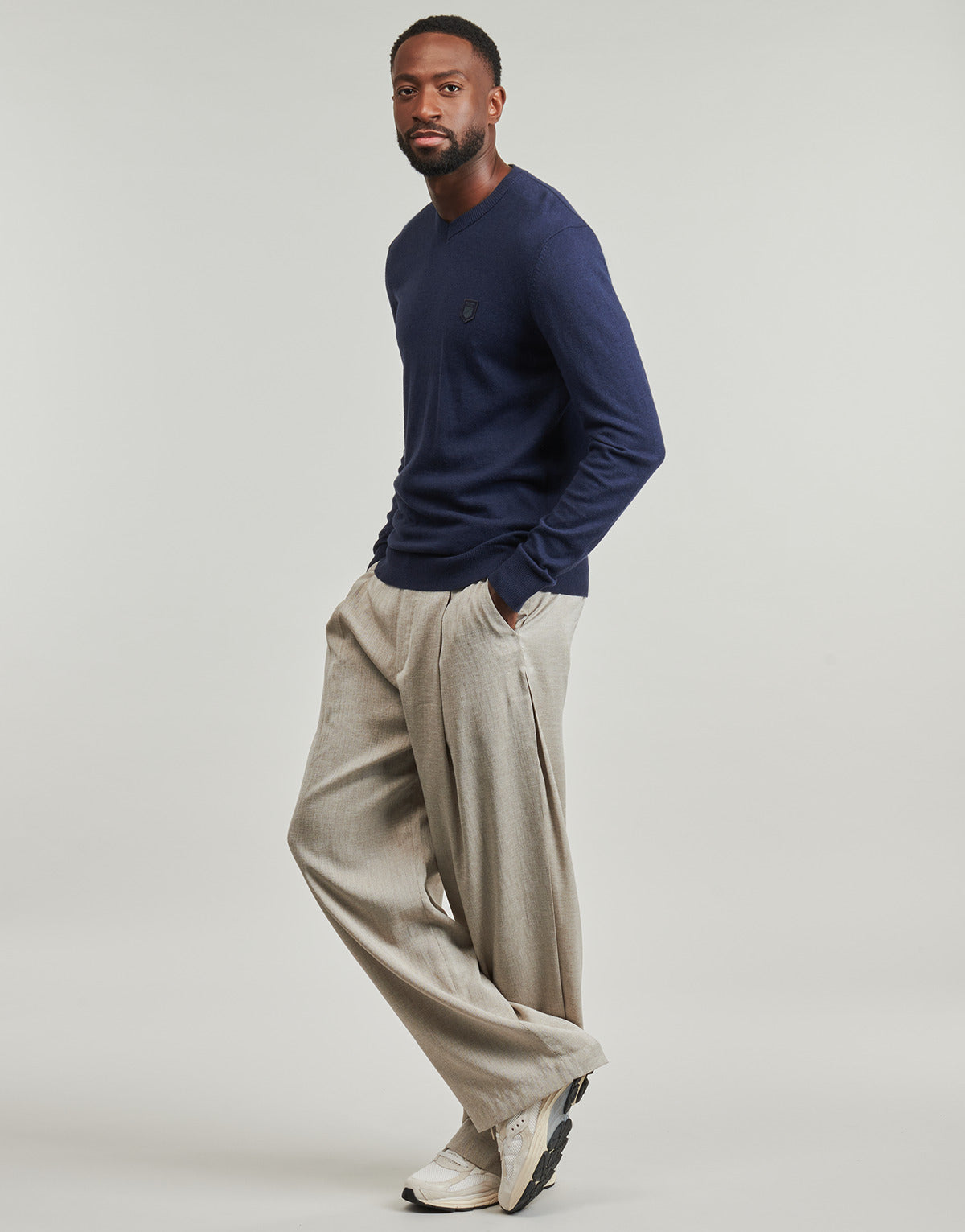 Maglione Uomo Jack & Jones  JPRBLURONALDO KNIT V-NECK  Marine