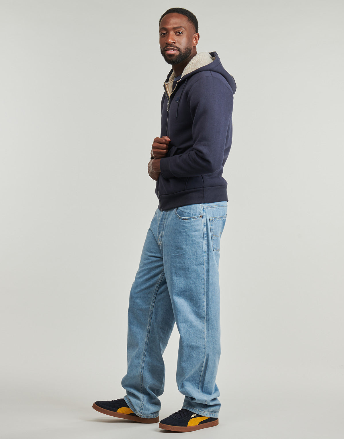 Felpa Uomo Jack & Jones  JPRBLUMASON TEDDY  Marine