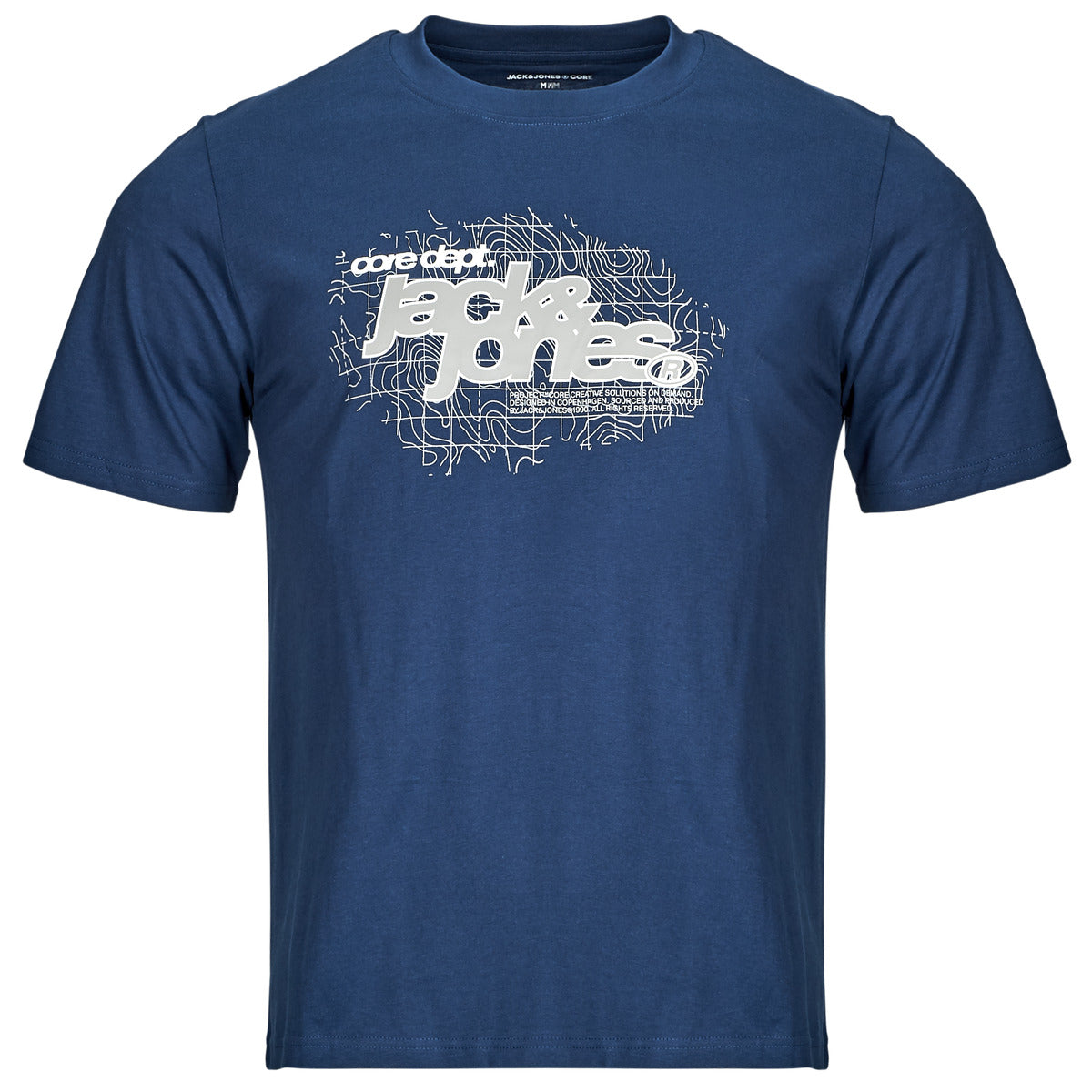 T-shirt Uomo Jack & Jones  JCOGRID BRANDING  Blu
