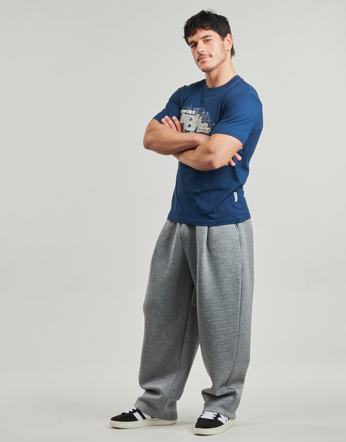 T-shirt Uomo Jack & Jones  JCOGRID BRANDING  Blu