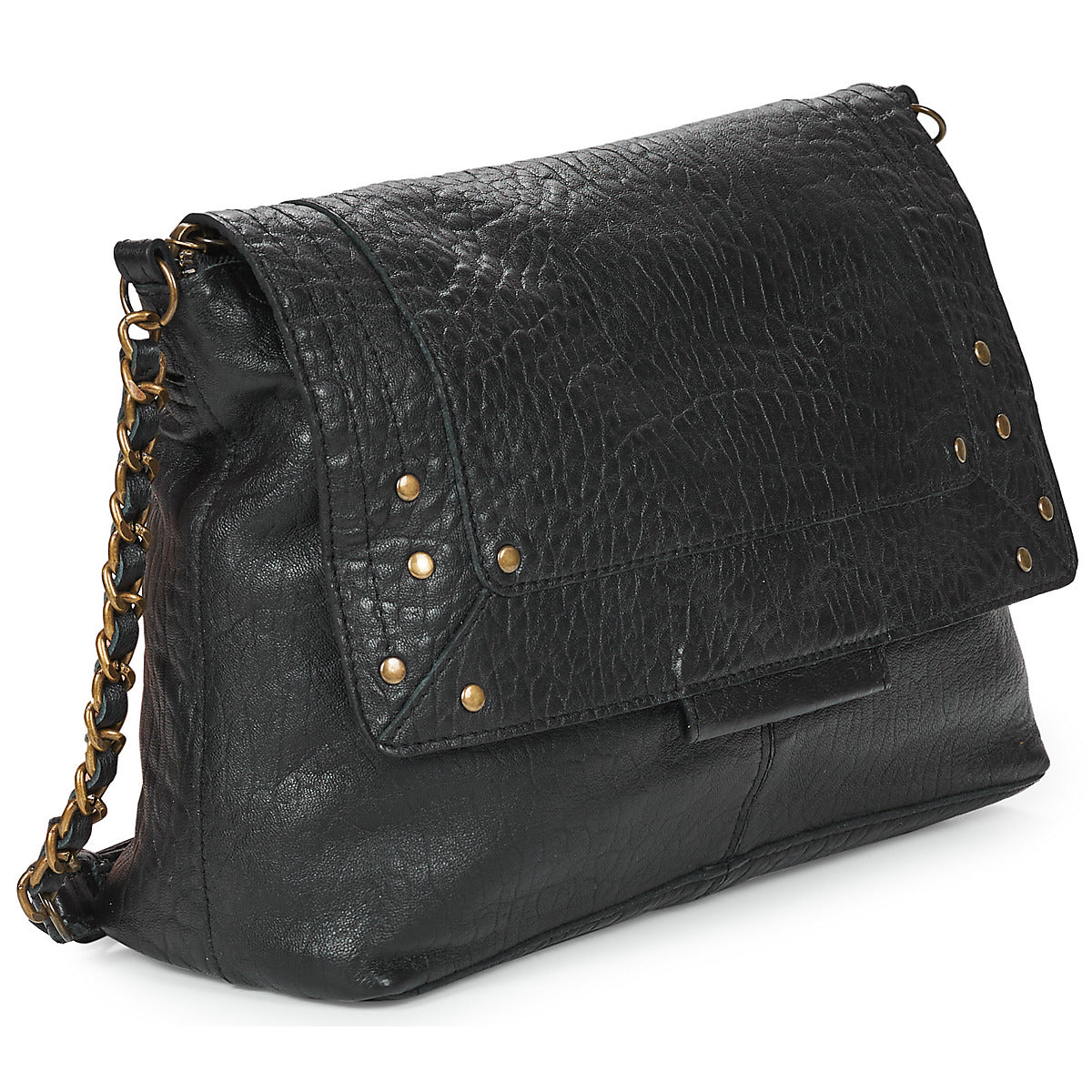 Borsa a tracolla Donna Pieces  PCFELIZIA LEATHER LARGE CROSS BODY  Nero