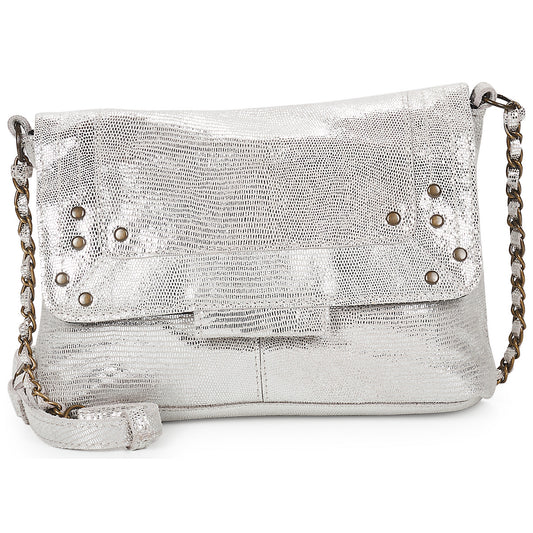 Borsa a tracolla Donna Pieces  PCFELIZIA  Argento