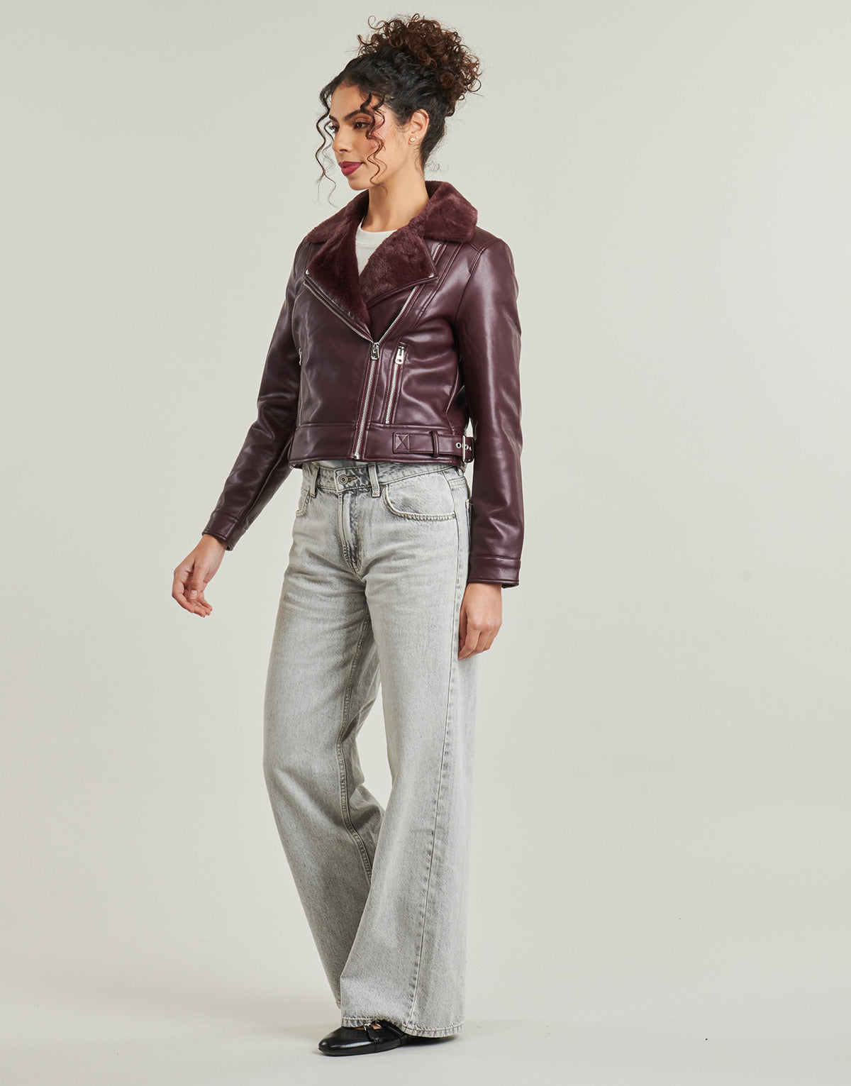 Giacca in pelle Donna Vero Moda  VMHAILEY   Rosso