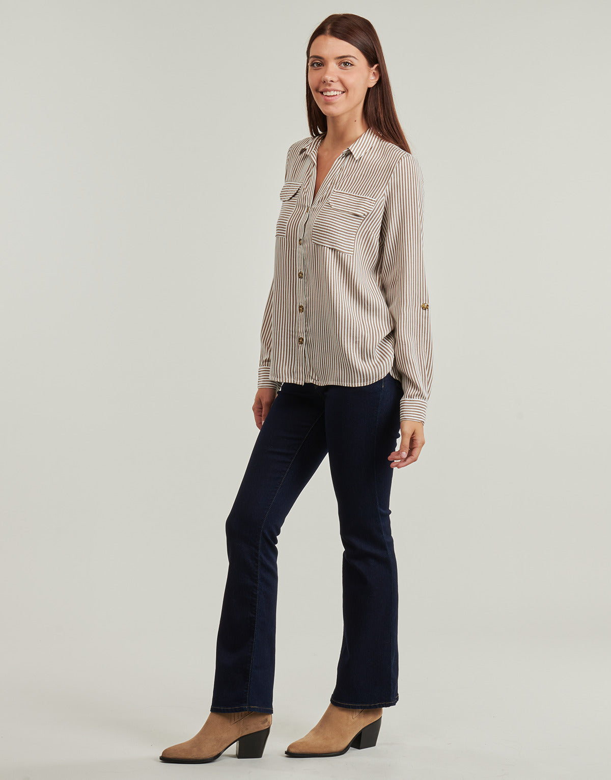 Camicetta Donna Vero Moda  VMBUMPY   Marrone