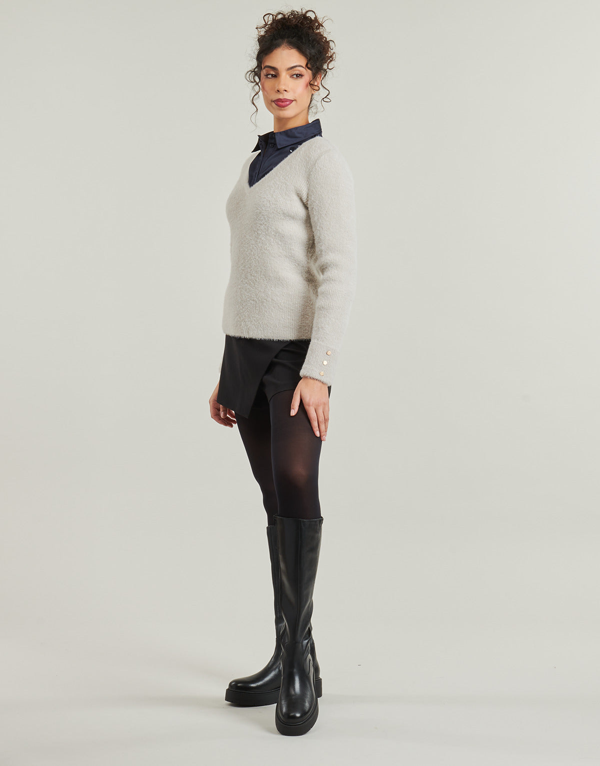 Maglione Donna Morgan  MVOOVE1  Grigio