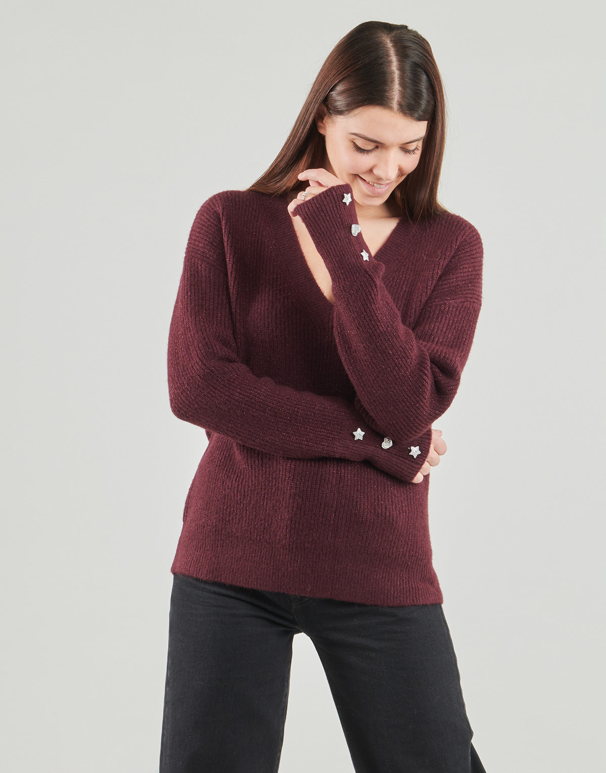 Maglione Donna Morgan  MSTAR  Bordeaux