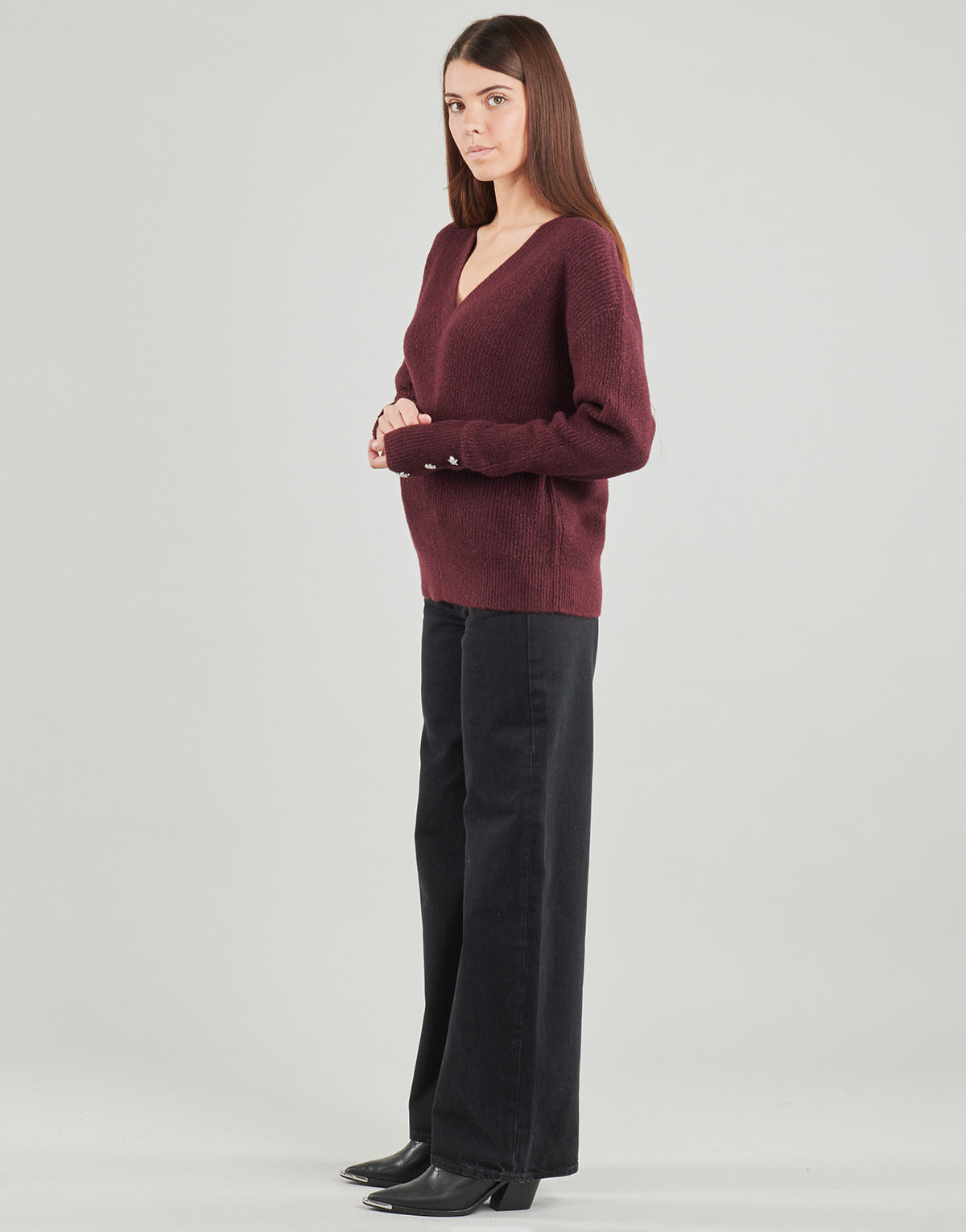 Maglione Donna Morgan  MSTAR  Bordeaux