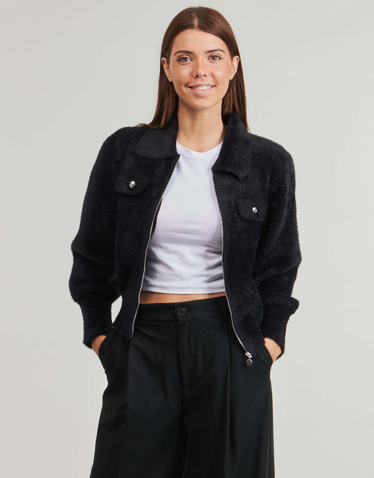 Gilet / Cardigan Donna Morgan  MDOMI  Nero