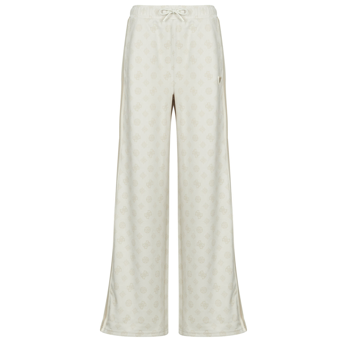Pantaloni Sportivi Donna Guess  PEONY TAPED STRAIGHT LONG PANT  Bianco