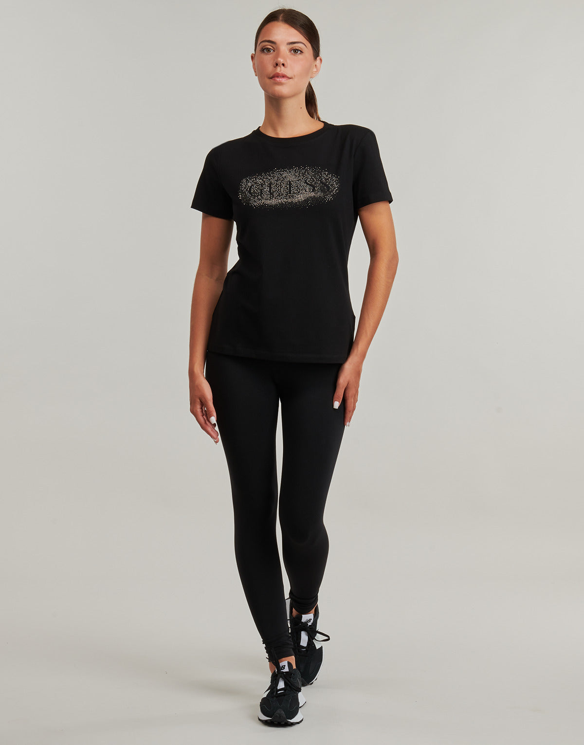 Collant Donna Guess  NEW ALINE LEGGINGS  Nero