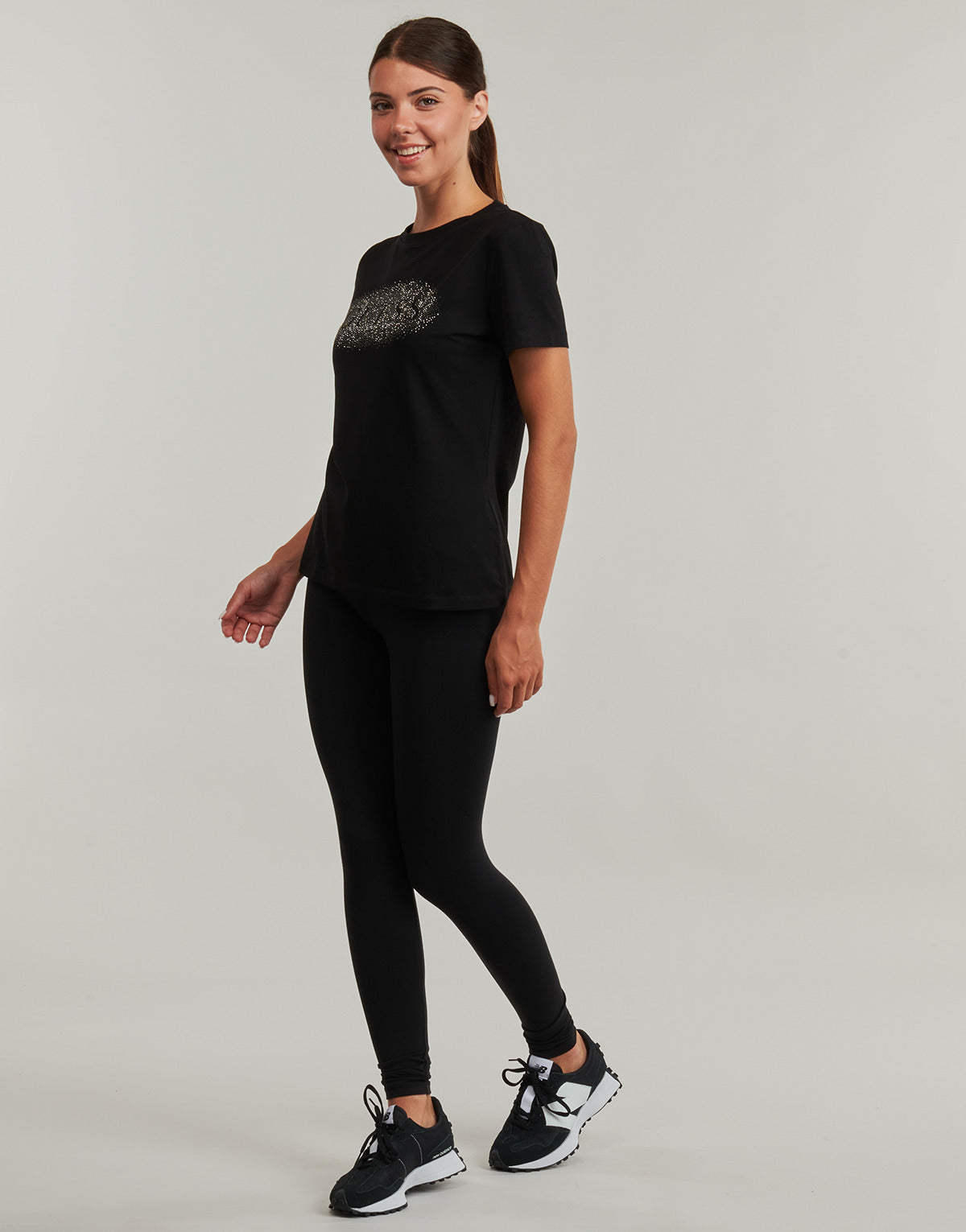 Collant Donna Guess  NEW ALINE LEGGINGS  Nero