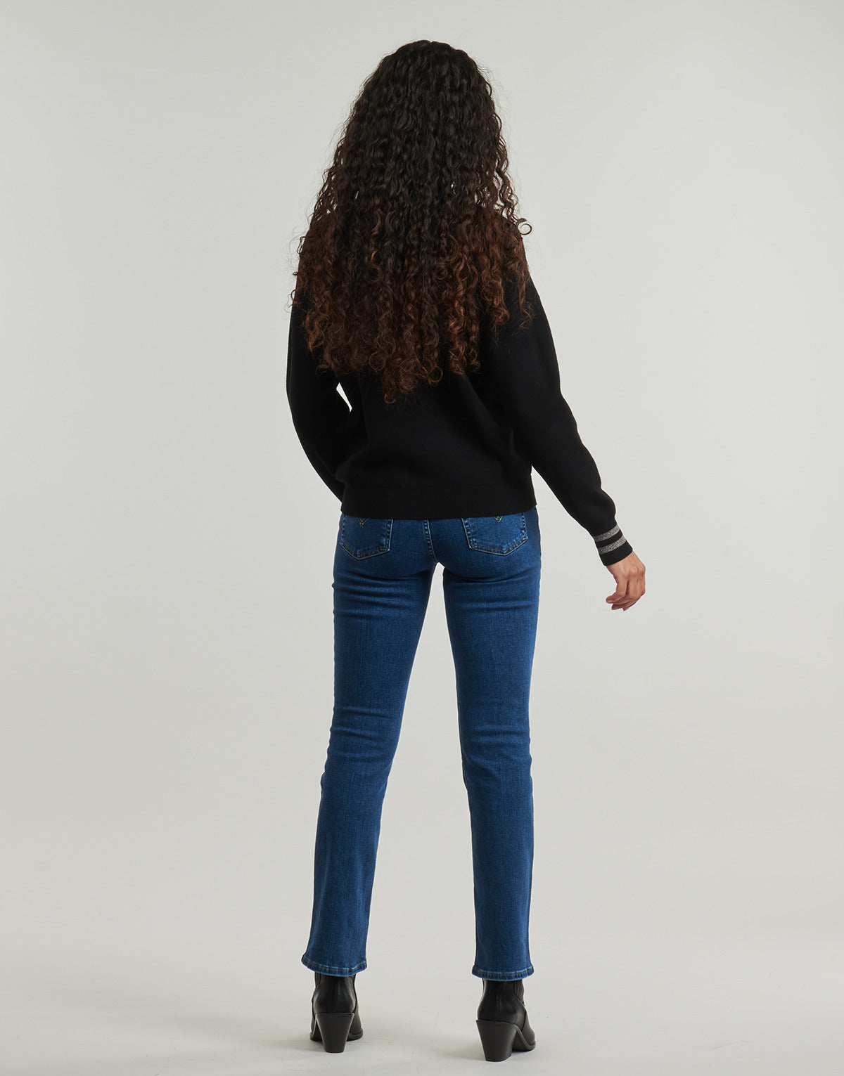 Maglione Donna Guess  SYLVIE LOGO  Nero