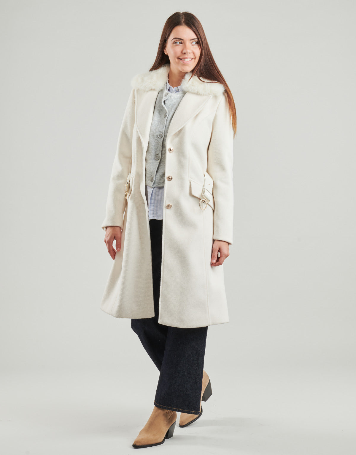 Mantella Donna Guess  NEW PATRICE  Bianco