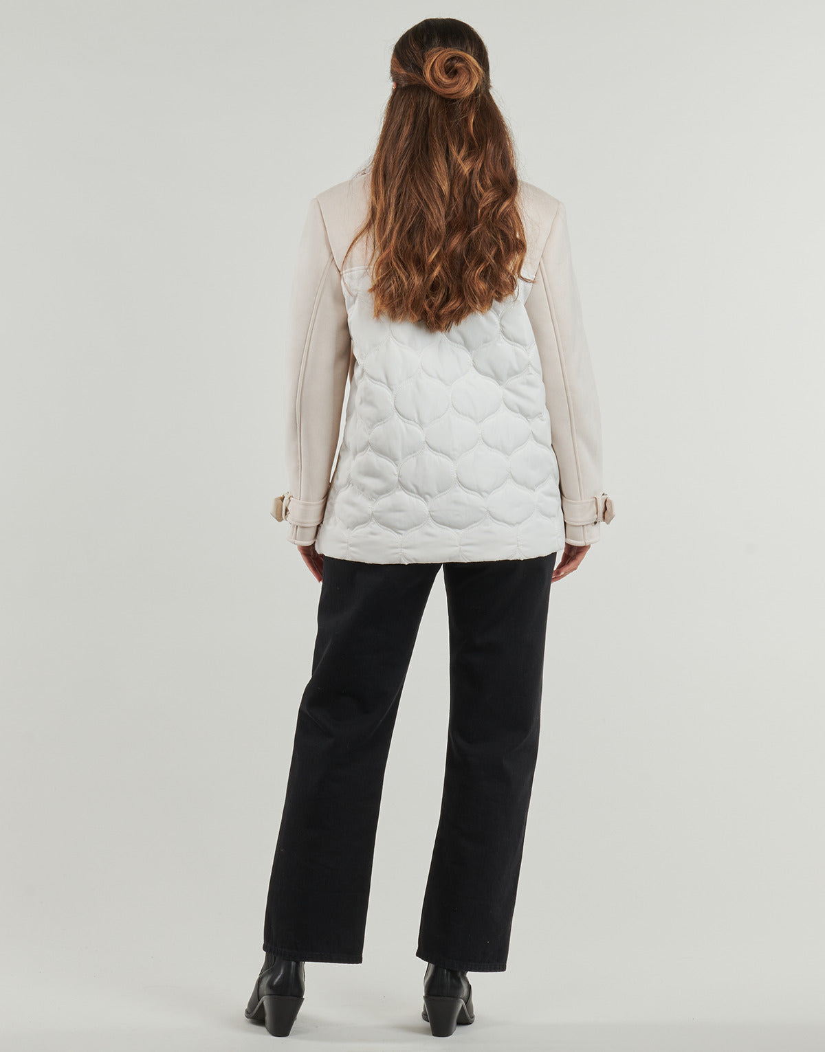 Mantella Donna Guess  MARISTELLA FAUX SHEARLING  Beige