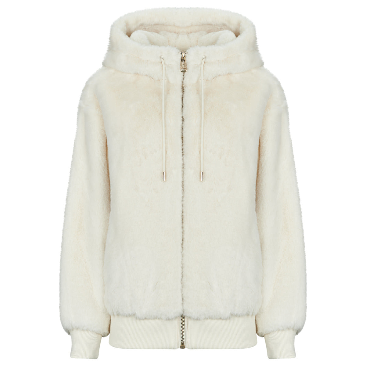 Giubbotto Donna Guess  LUCREZIA FAUX FUR  Beige