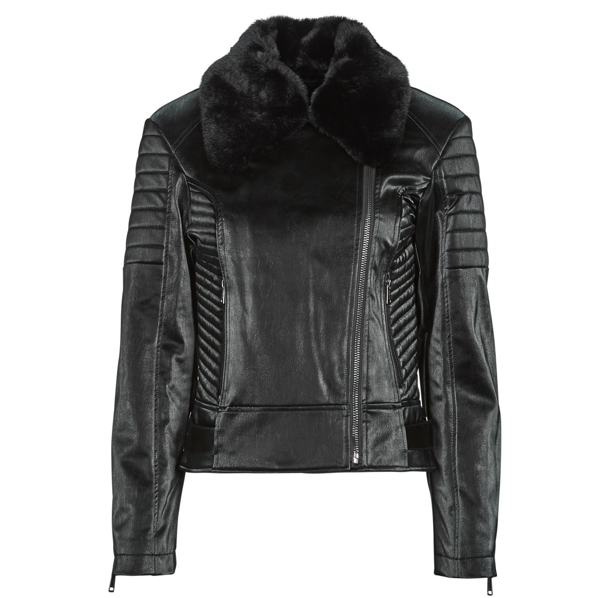 Giubbotto Donna Guess  DARCEY BIKER  Nero