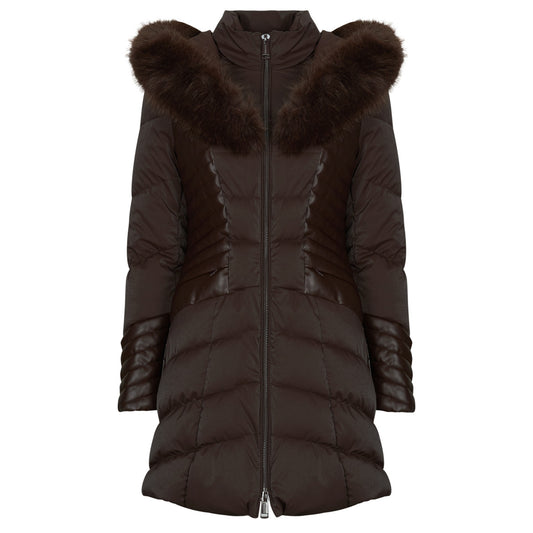 Piumino Donna Guess  NEW OXANA JACKET  Marrone