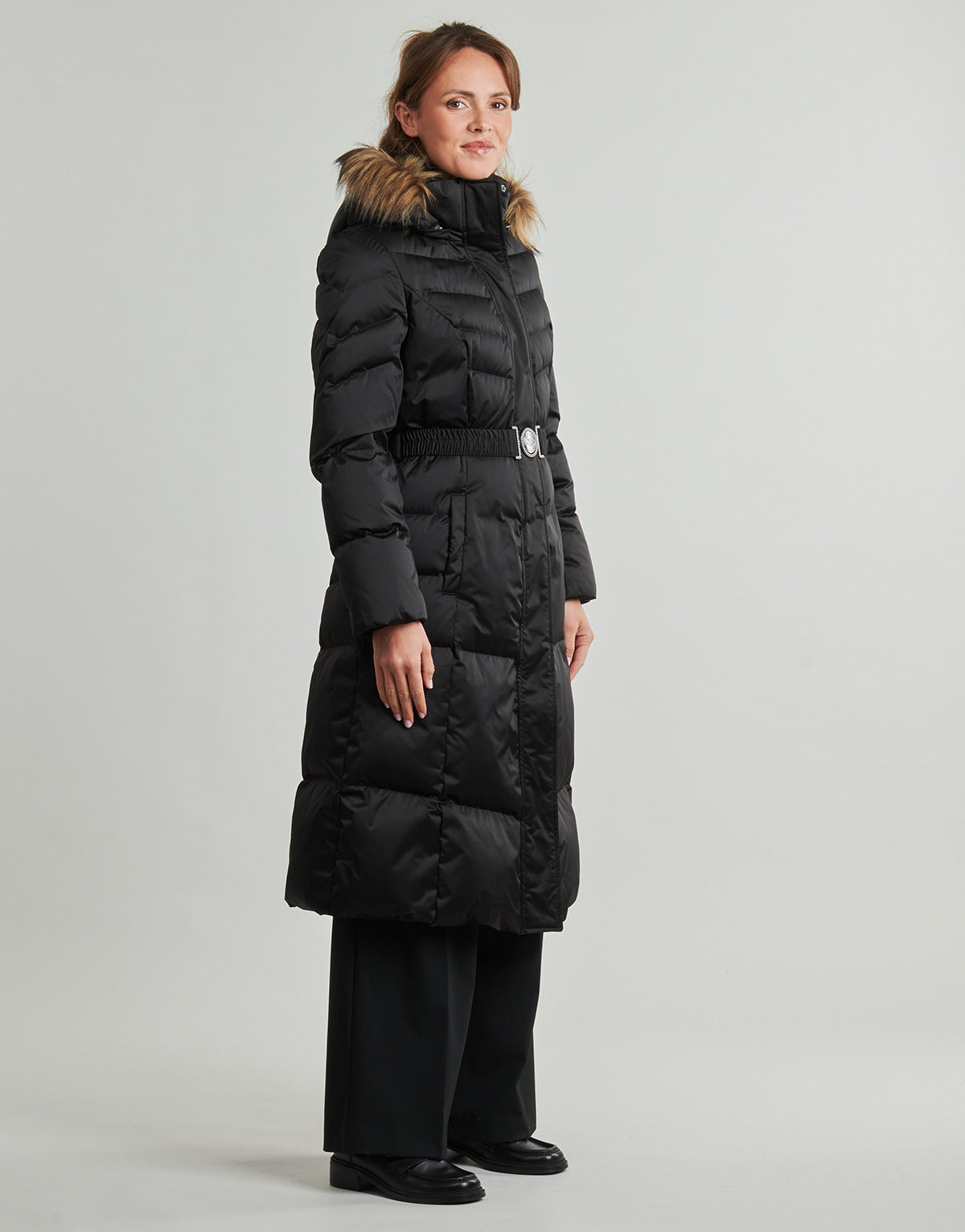 Piumino Donna Guess  MARINA LONG  Nero