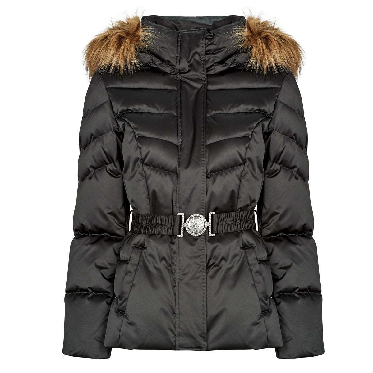 Piumino Donna Guess  MARINA SHORT  Nero