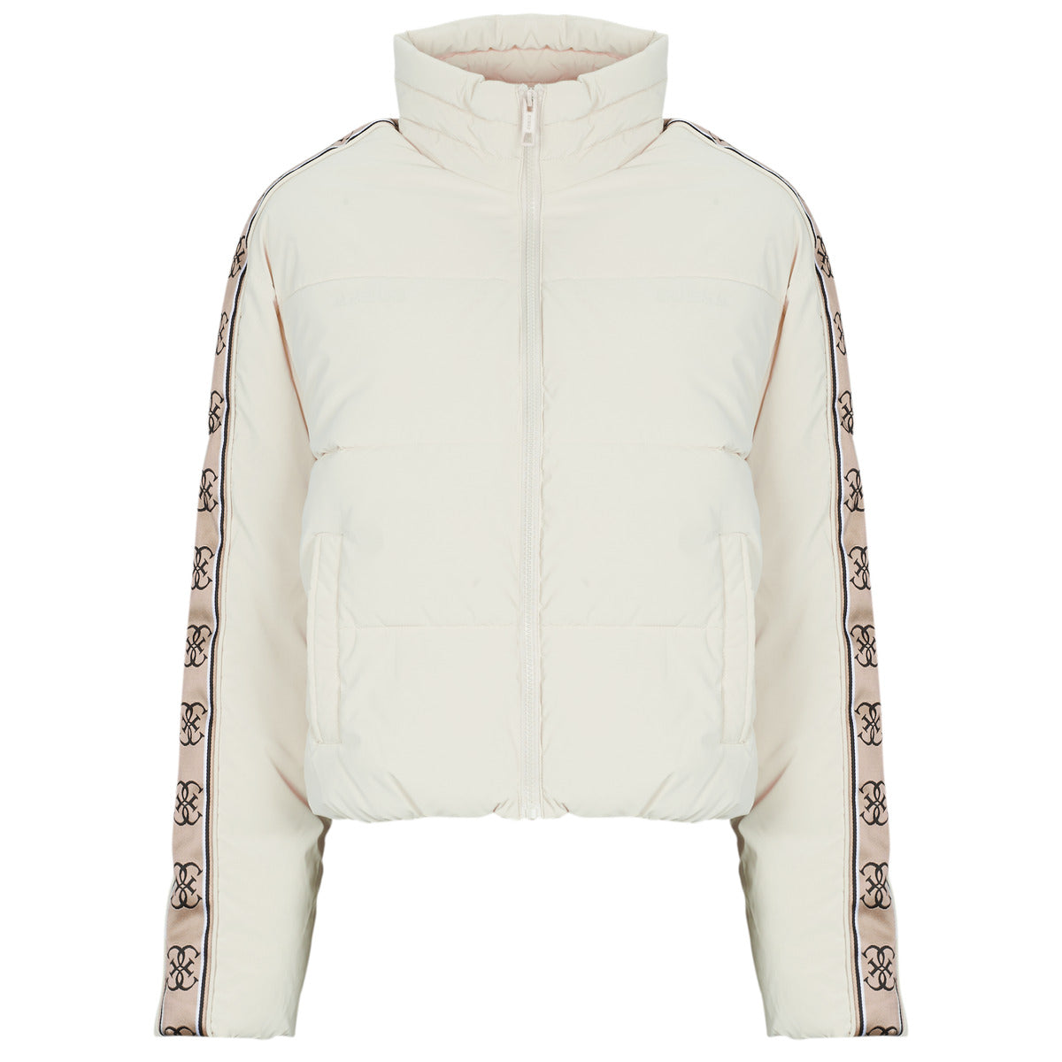 Piumino Donna Guess  NEW JEAN PUFFER  Beige