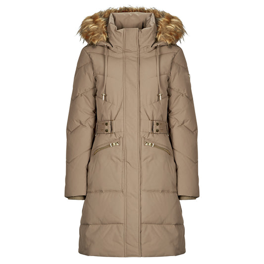 Piumino Donna Guess  FATEMA BELTED PUFFER  Beige
