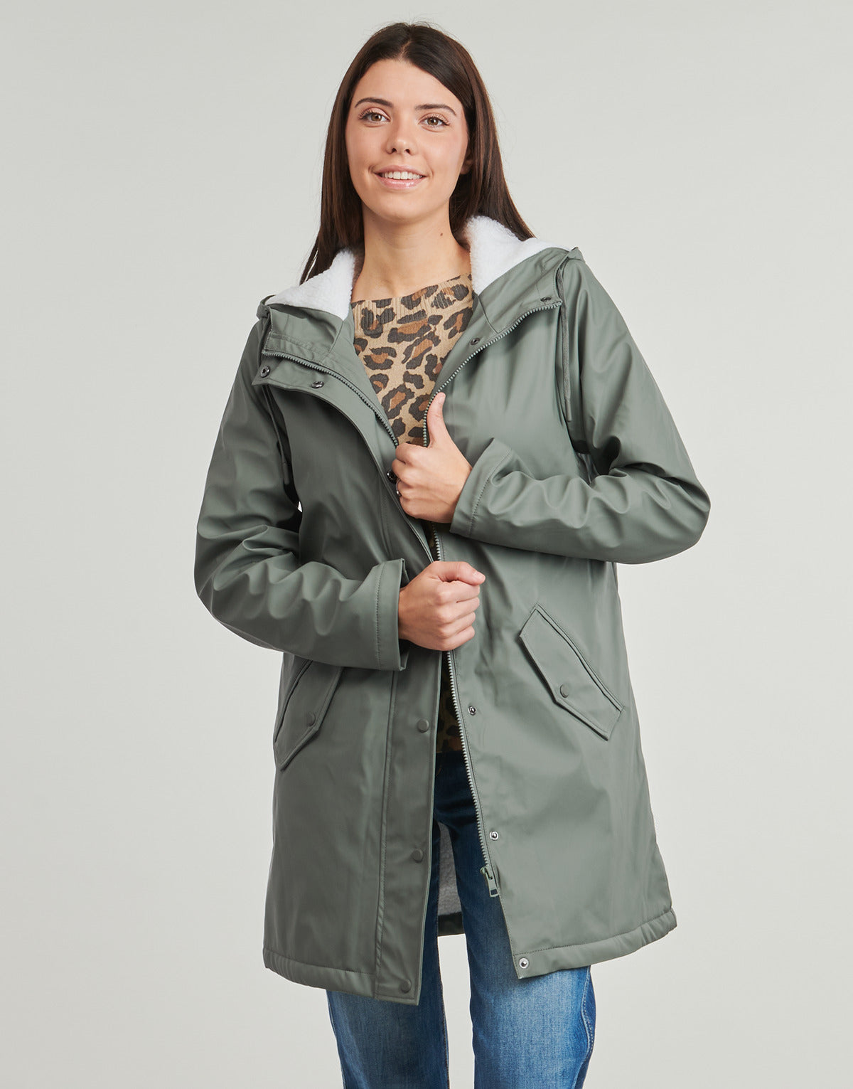 Parka Donna Only  ONLSALLY RAINCOAT OTW NOOS  Verde
