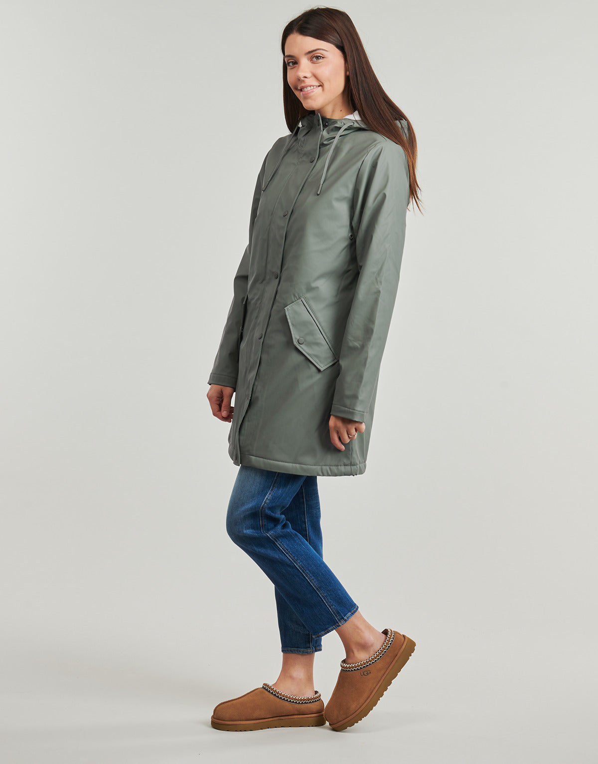 Parka Donna Only  ONLSALLY RAINCOAT OTW NOOS  Verde