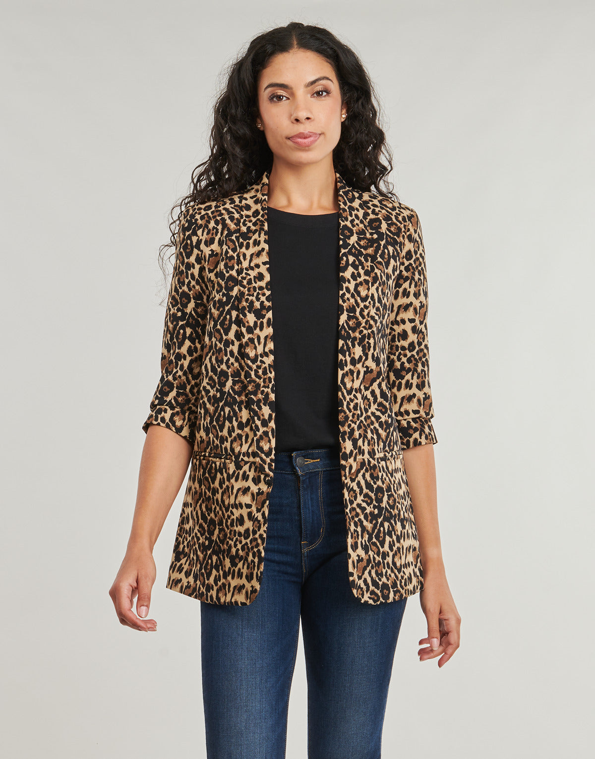 Giacca Donna Only  ONLELLY 3/4 LIFE BLAZER AOP  Marrone