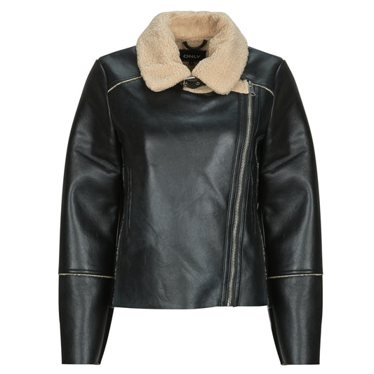 Giacca in pelle Donna Only  ONLDORA BONDED  Nero
