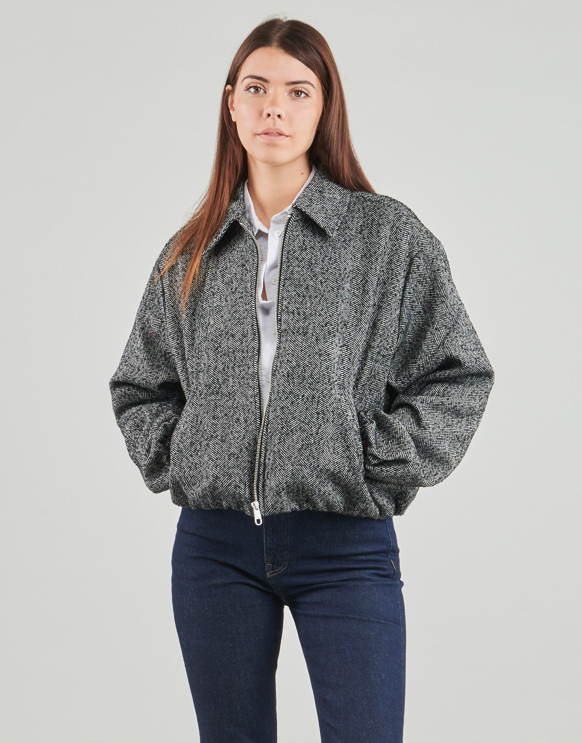 Giubbotto Donna Only  ONLALBERTE LIFE BOMBER  Grigio